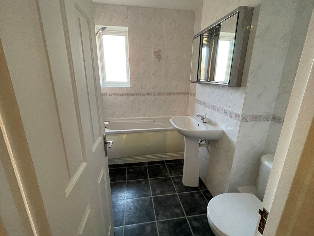 before & after wet room