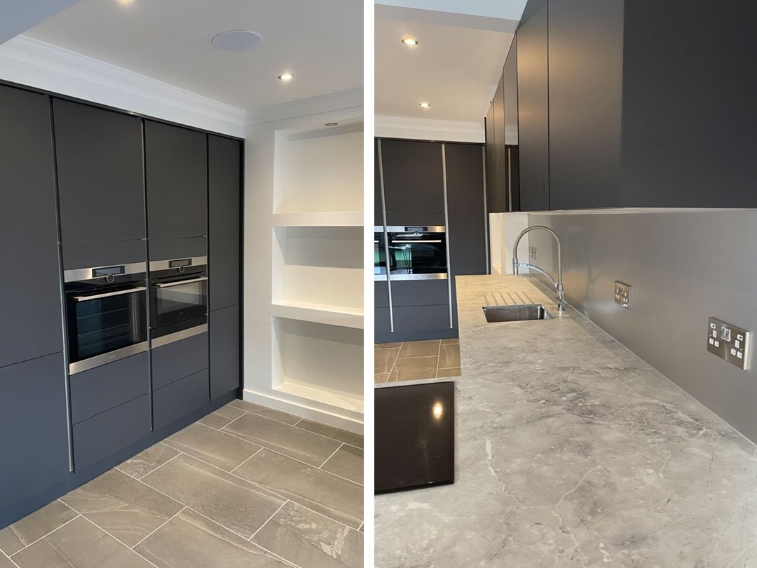 wall hung double basin